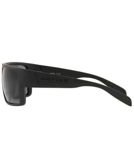 Native Eyewear Black Native Polarized Sunglasses for men