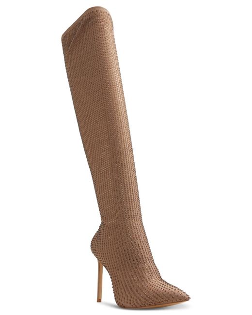 ALDO Brown Nassia Over-the-knee Pull-on Dress Boots