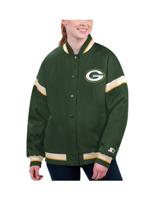 Starter Green Bay Packers Tournament Full-snap Varsity Jacket