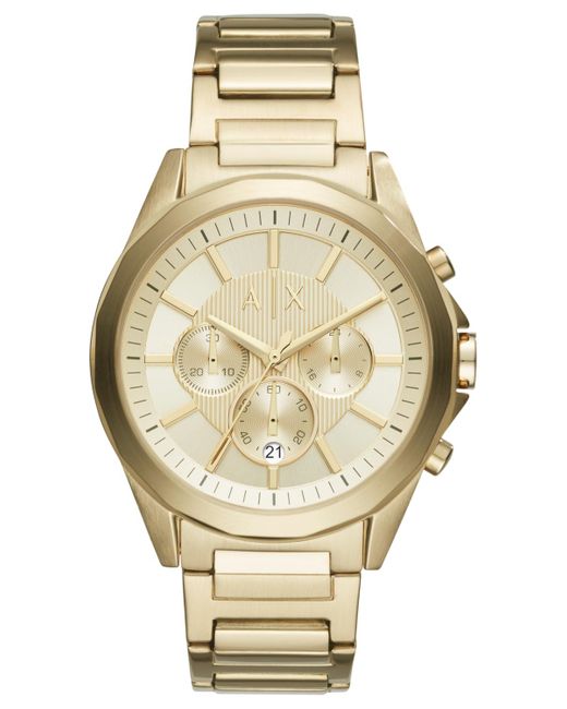 Armani Exchange Metallic Ax Armani Exchange Drexler Chronograph & Date Bracelet Watch for men