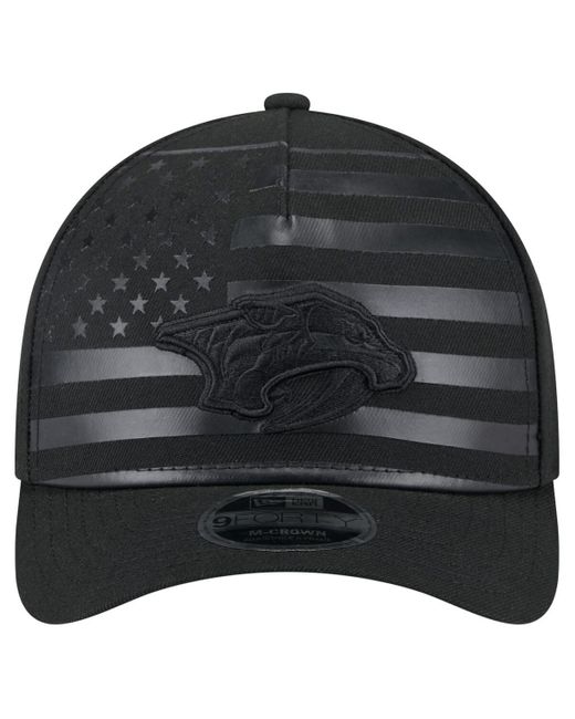 KTZ Gray Â Nashville Predators Game Day Stealth Flag 9forty A-frame Adjustable Hat for men