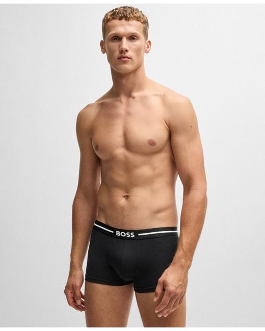 Boss Black 3-pack Bold Logo Trunks for men