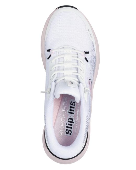 Skechers White Slip-ins: Glide-step Altus Fast Lane Athletic Walking Sneakers