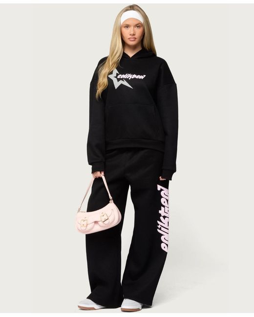 Edikted Black Star Sweatpants