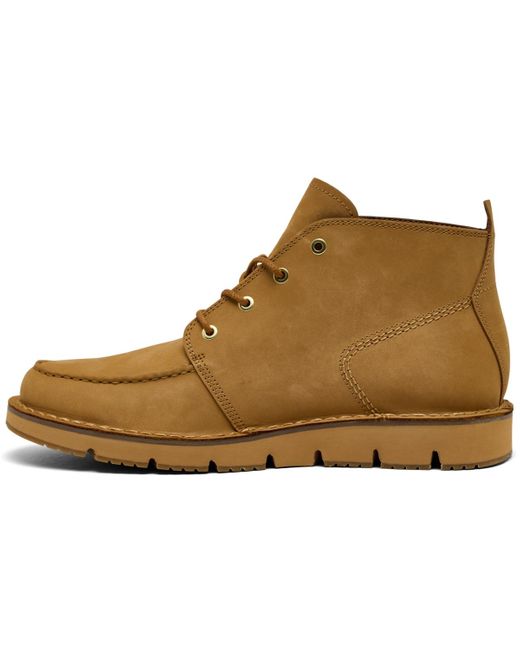 Timberland Brown Westmore Nubuck Moc-toe Chukka Boots From Finish Line for men