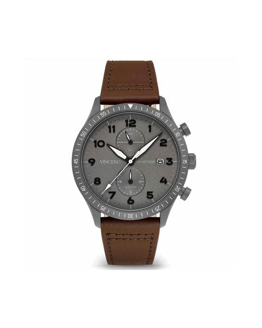 Vincero Gray Graphite The Altitude Pilot Watch for men