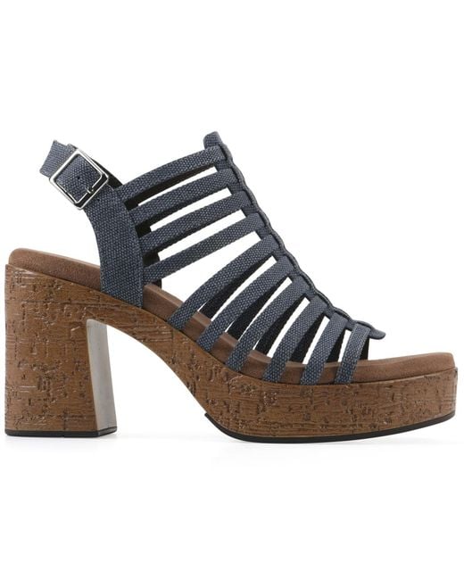 White Mountain Brown Barbea Platform Sandal