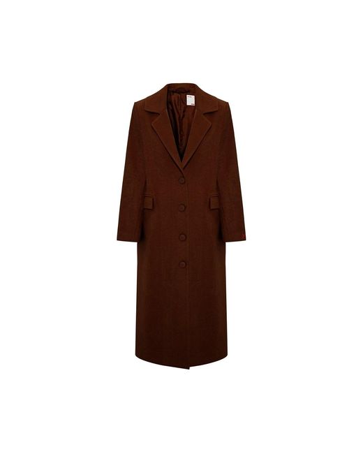 Pcfg Brown Wool Coat