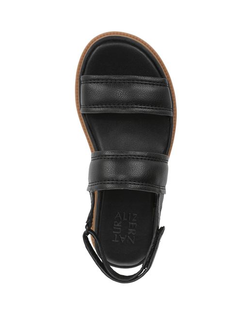 Naturalizer Black Attract Slingback Platform Sandals