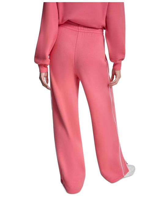 DKNY Red Hd Logo Piped Track Pants