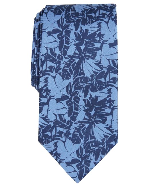 Michael Kors Blue Tonal Palm Tie for men