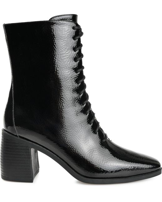 journee lace up booties