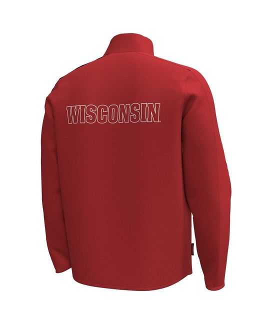 Under Armour Red Wisconsin Badgers Command Full-zip Jacket for men