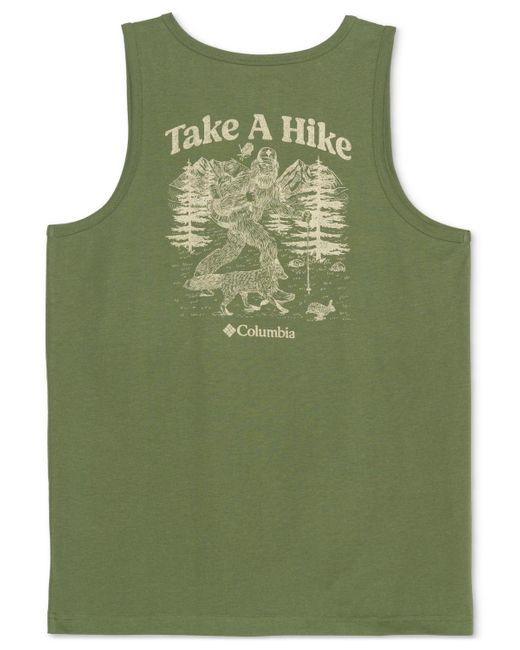 Columbia Green Take A Hike Graphic Tank Top for men
