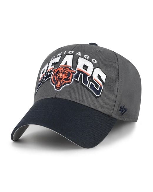 '47 Blue Chicago Bears Split Block Mvp Adjustable Hat for men