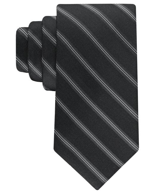 Calvin Klein Black Birch Stripe Tie for men