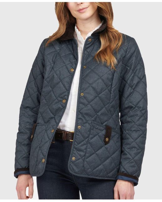 Barbour Blue Snowhill Quilt Jacket