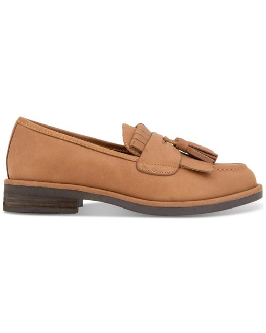 Gentle Souls Brown Cydney Tassel Loafer Flats
