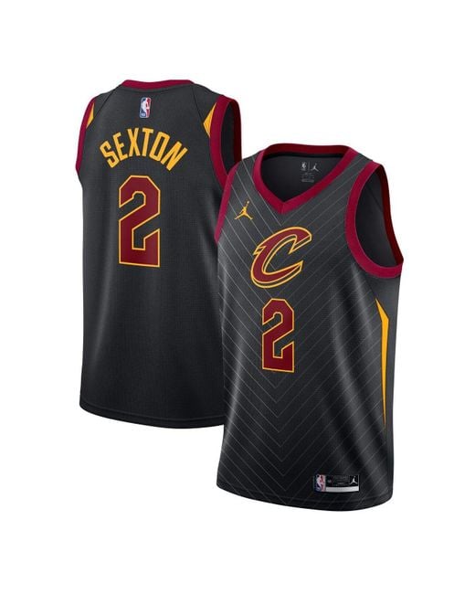 Nike Synthetic Collin Sexton Black Cleveland Cavaliers 2020/21 Swingman ...