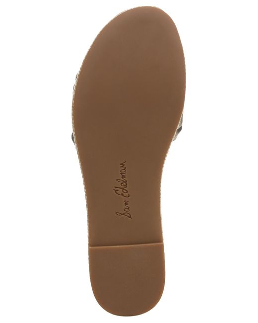 Sam Edelman White Pauleena Slide Wedge Sandals