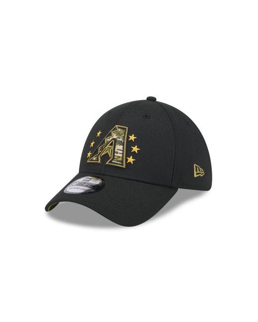KTZ Black Arizona Diamondbacks 2024 Armed Forces Day 39thirty Flex Hat for men