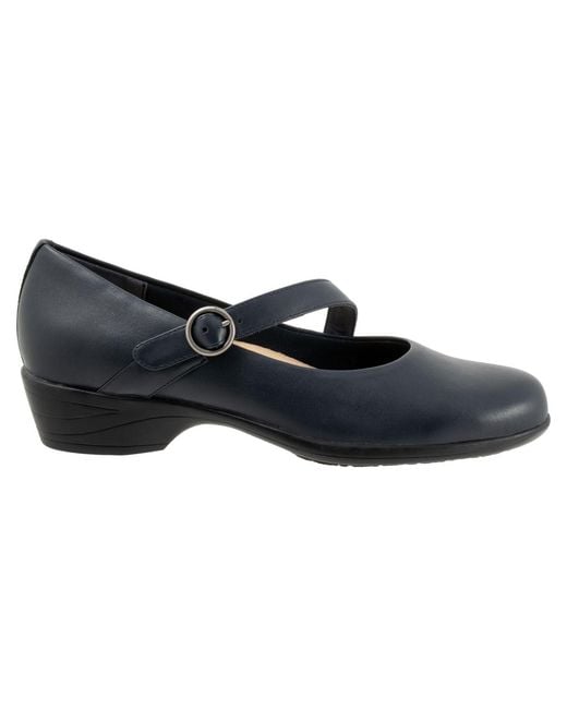 Trotters Blue Rochelle Flat