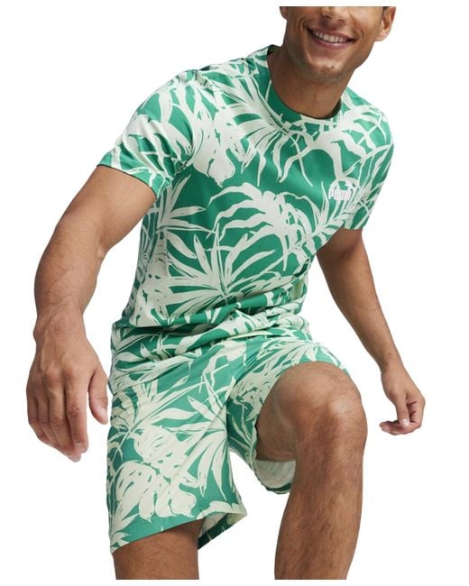 PUMA Green Ess+ Palm Resort Graphic T-shirt for men