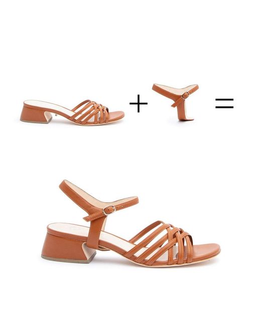Alterre Brown Jackie Customizable Bell Sandals