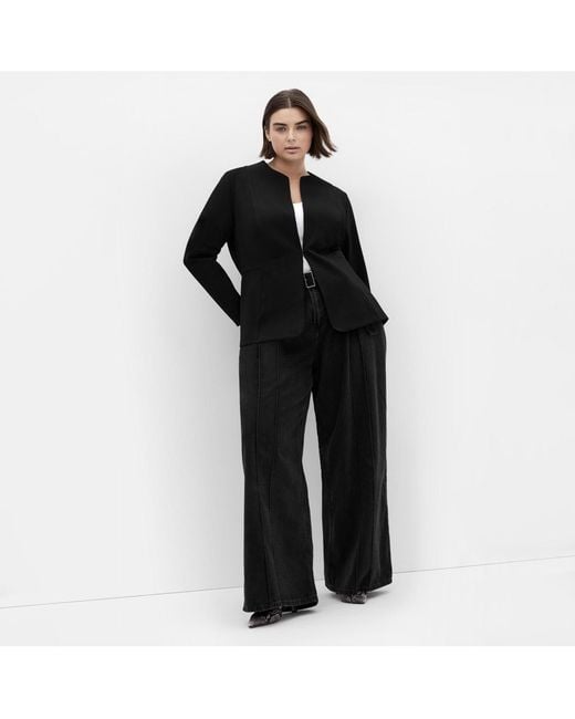 City Chic Black Plus Size Peyton Ponte Jacket