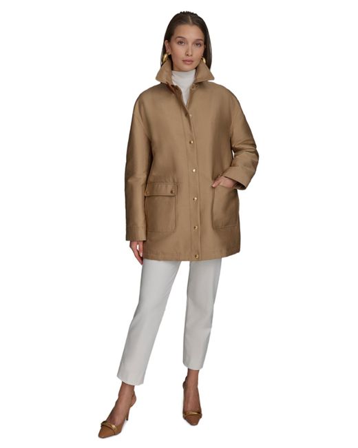 Donna Karan Natural Oversized Barn Jacket