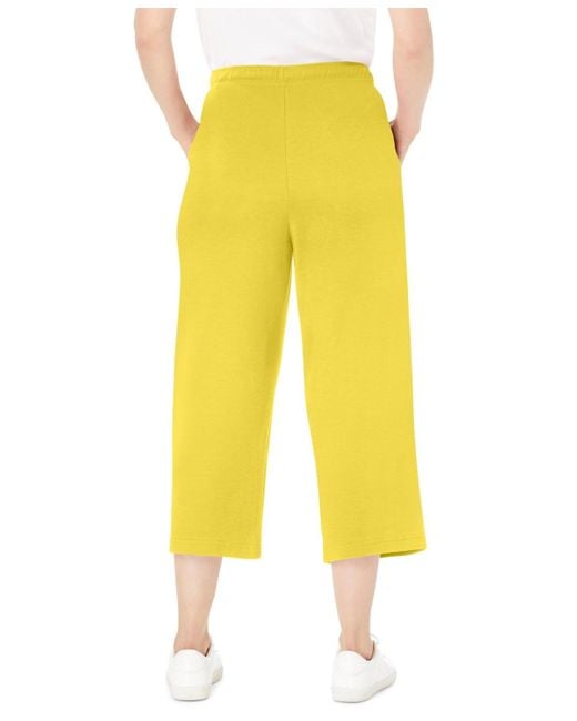 Woman Within Yellow Plus Size Within Sport Knit Capri Pant