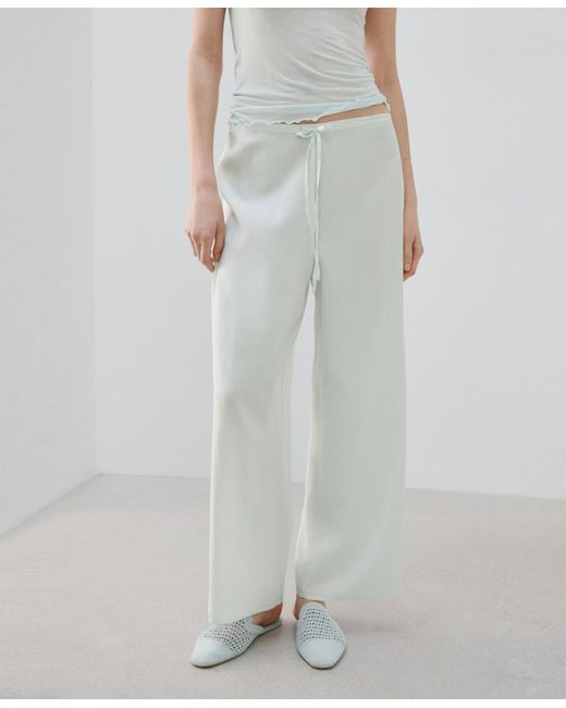 Mango Blue Flowy Pyjama Pants