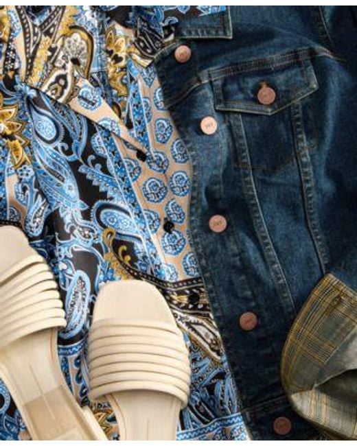 Jones New York Blue Trucker Jacket Tie Waist Shirtdress