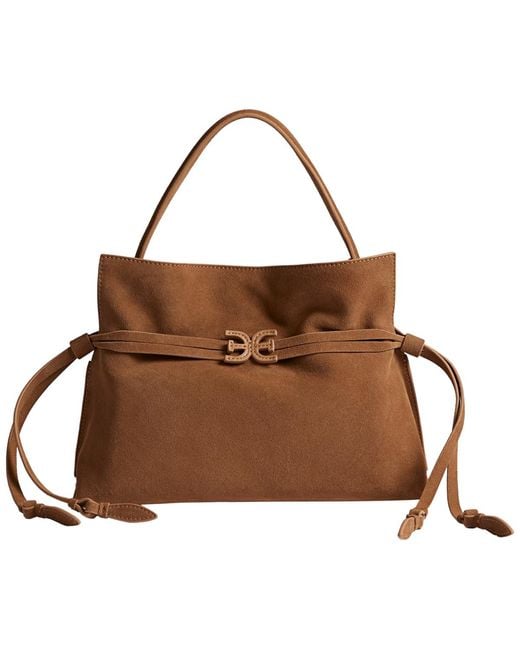 Sam Edelman Brown Medium Drawstring Tote Bag