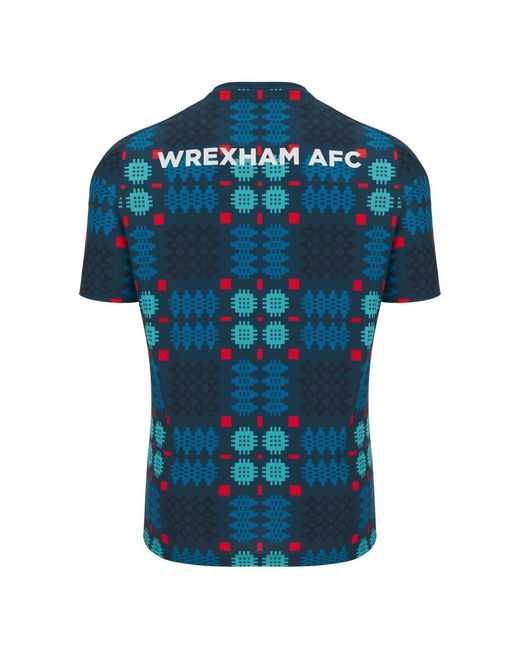 MACRON Blue Wrexham Warm-up Jersey for men
