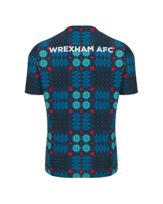 MACRON Blue Wrexham Warm-up Jersey for men