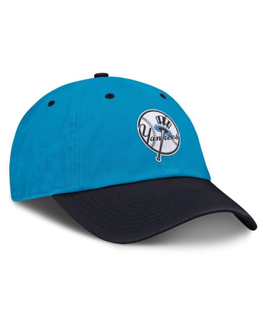 Nike Blue/navy New York Yankees Neon 90s Club Adjustable Hat for men
