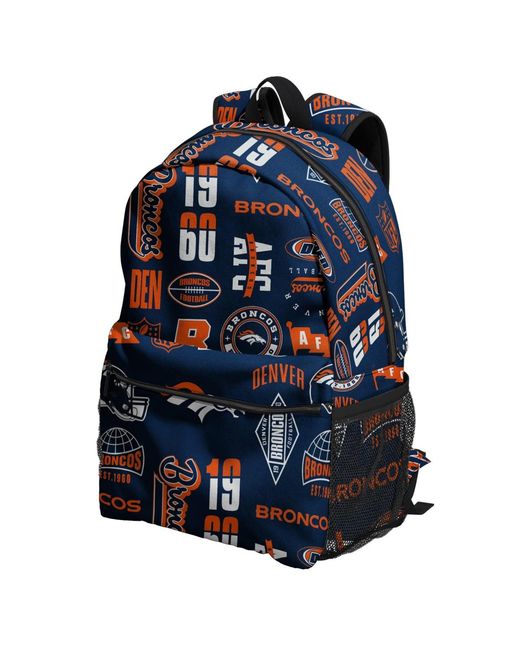 Outerstuff Blue Denver Broncos Backpack And Lunchbox Set for men