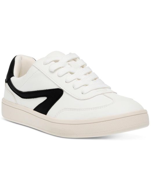 DV by Dolce Vita White Voyage Low Line Lace-up Sneakers
