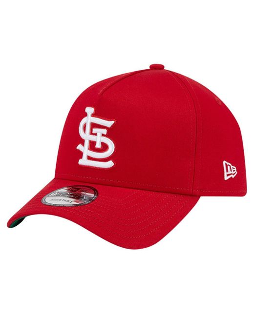 KTZ Red St. Louis Cardinals Team Color A-frame 9forty Adjustable Hat for men