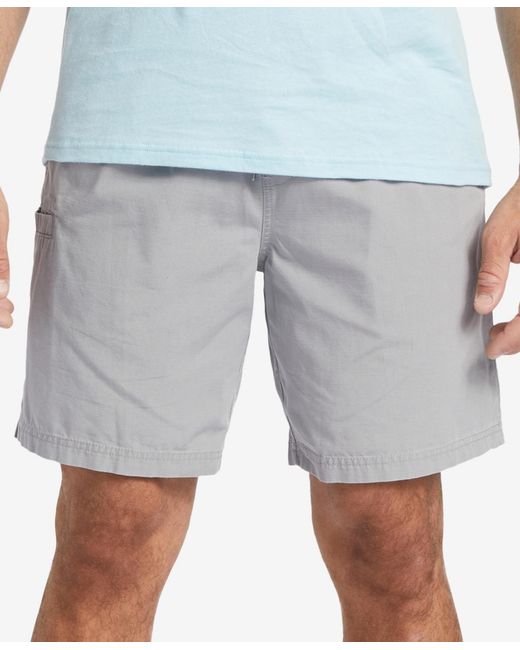 Quiksilver Gray Last Light Solid Walkshorts for men