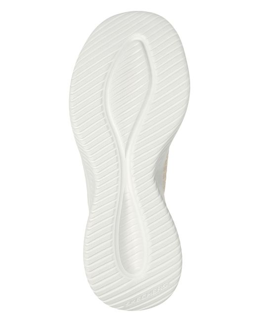 Skechers White Slip Ins Ultra Flex 3.0 Natural Step Slip On Walking Sneakers From Finish Line