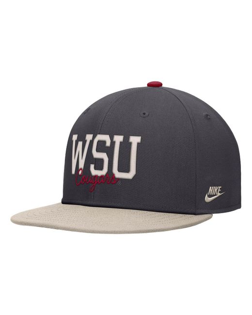 Nike Blue Washington State Cougars Vintage Script Pro Dri-fit Snapback Hat for men