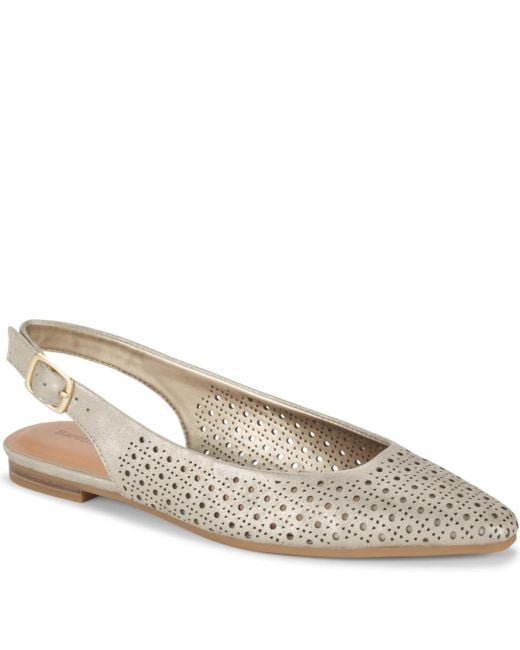 BareTraps Natural Riva Slingback Flats