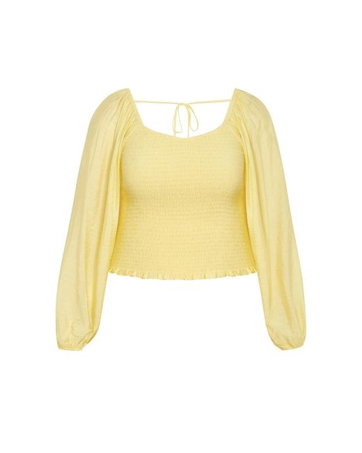 City Chic Metallic Plus Size Rowy Top