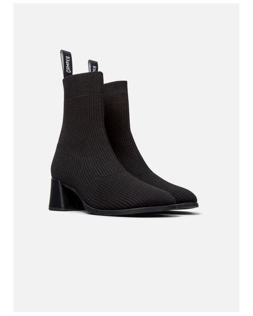 Camper Black Kora Technical Textile Medium Boot