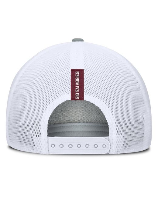 Fanatics Multicolor Heather Gray/maroon Texas A&m aggies Profile Trucker Adjustable Hat for men