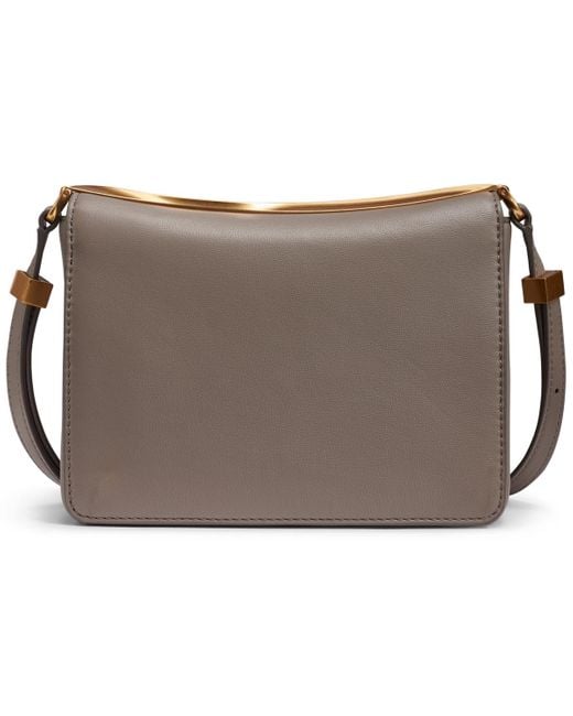 Donna Karan Brown Jericho Flap Shoulder