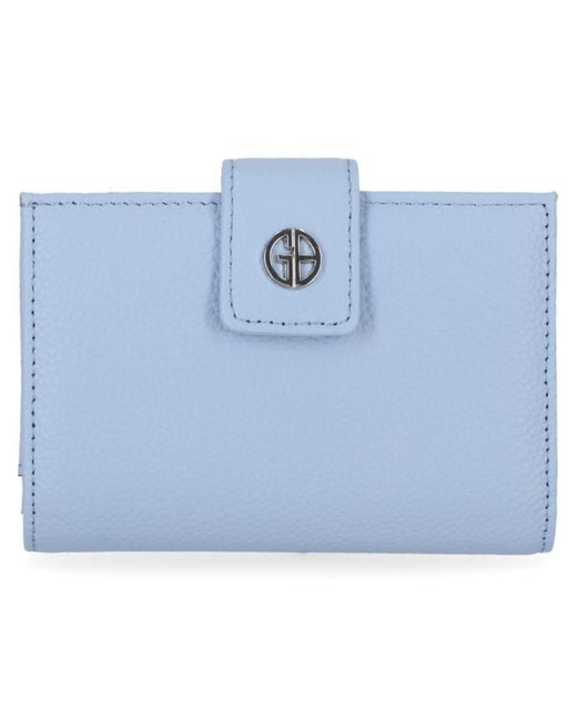 Giani Bernini Framed Indexer Leather Wallet, Created For Macy's in Blue ...