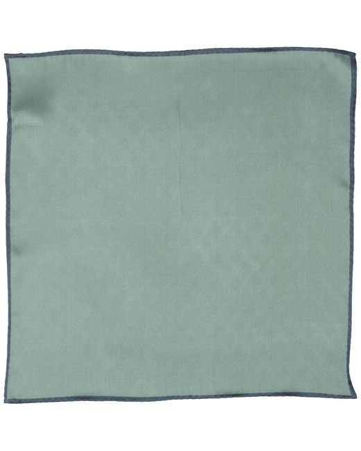 Alfani Green Silk Solid Rolled Border Pocket Square for men